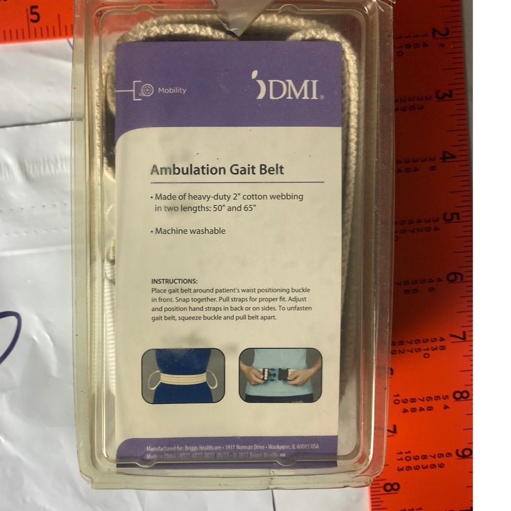 Ambulation Gait Belt Transfer Assist Strap Plastic Snap Locking Buckle